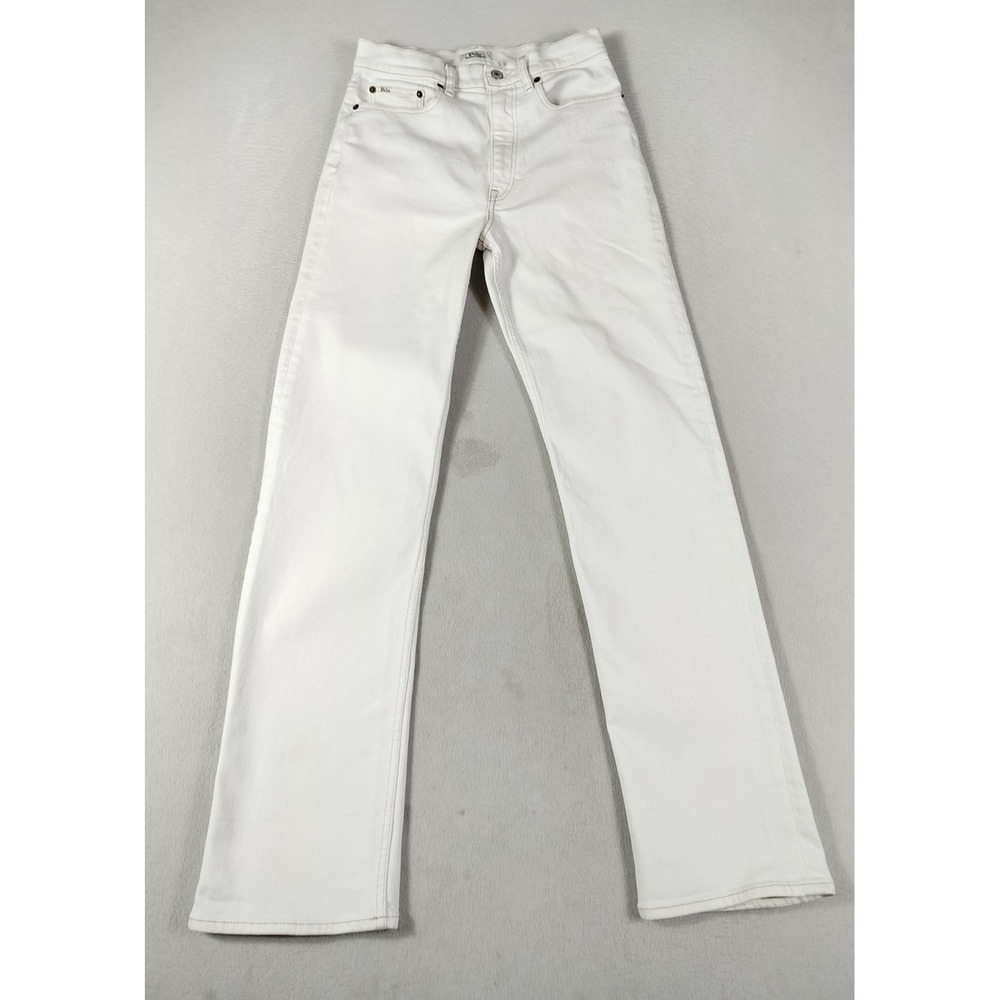Polo Ralph Lauren Jeans Womens 28R White High Rise Straight Stretch Denim Pants